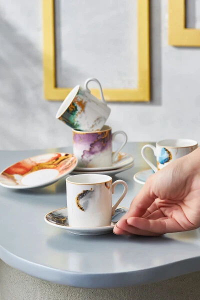 Набор из 6 кофейных чашек Fire 80 мл - KARACA (1)