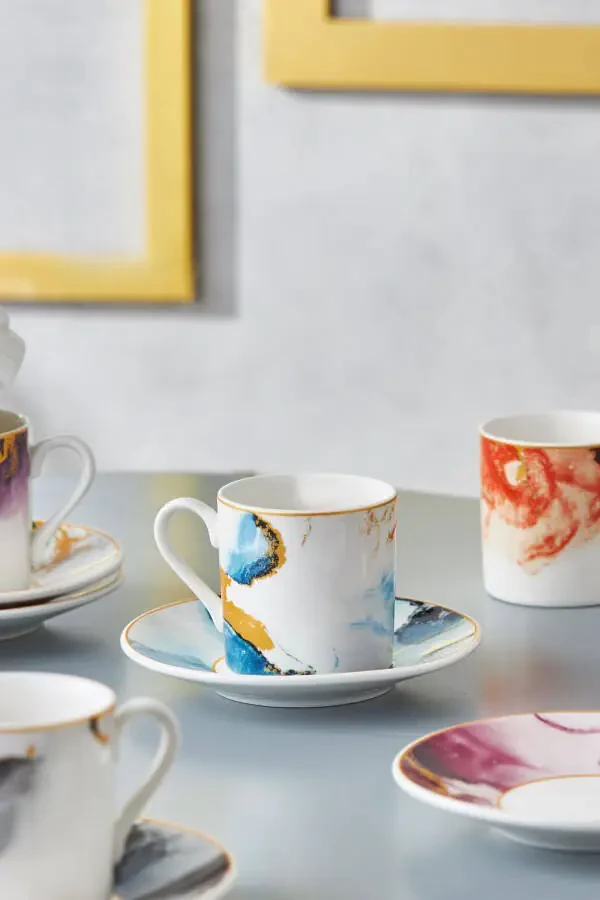 Набор из 6 кофейных чашек Fire 80 мл - 4