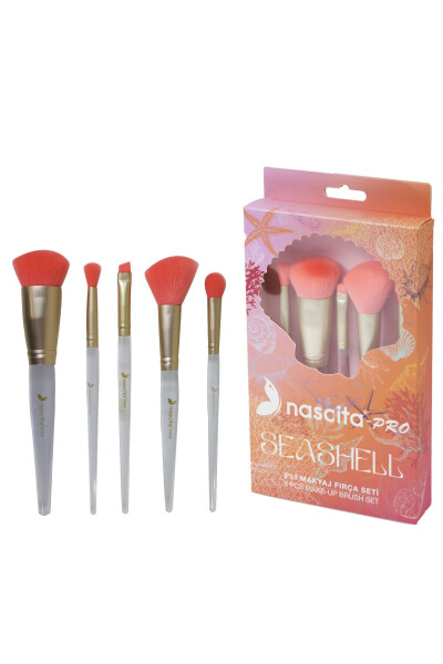 Набор кистей для макияжа Seashell из 5 предметов - NASCITA (1)