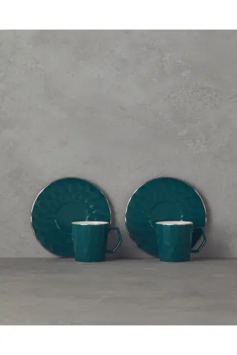 Набор кофейных чашек Hestia New Bone China на 2 персоны, 4 предмета - 3