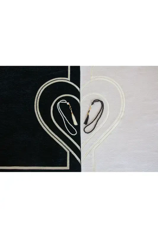 Набор ковриков для молитвы из шенеля, мягкий и с сердечками для пар. - 7