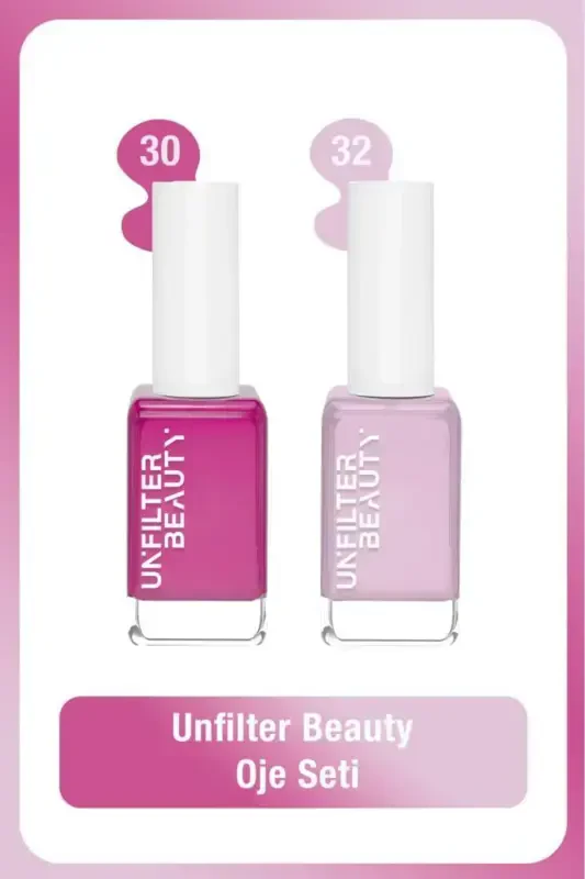 Набор лаков для ногтей Unfilter Beauty № 30 + № 32 - UNFILTER BEAUTY