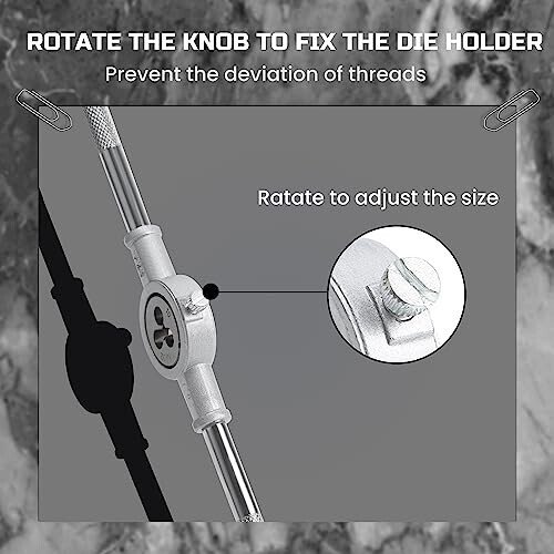 Набор метчиков и плашек Anfrere 80 шт., Набор гаечных ключей для метчиков и плашек SAE и метрических, Метрический стандарт M3-M12, грубая и тонкая резьба, для нарезания наружной и внутренней резьбы, NC, NF, NPT, инструменты для ремонта - 4