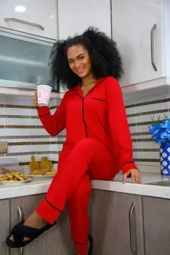 Набор подарочный Angelino: женские трусики и пижама в праздничной упаковке в виде сердца на Новый год 20244 - 3