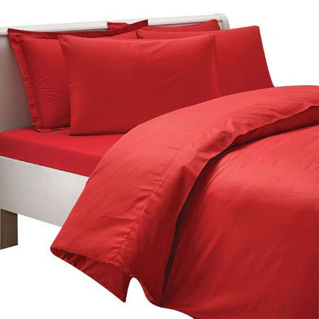 Набор постельного белья Crown Double Satin Basic Red - 1