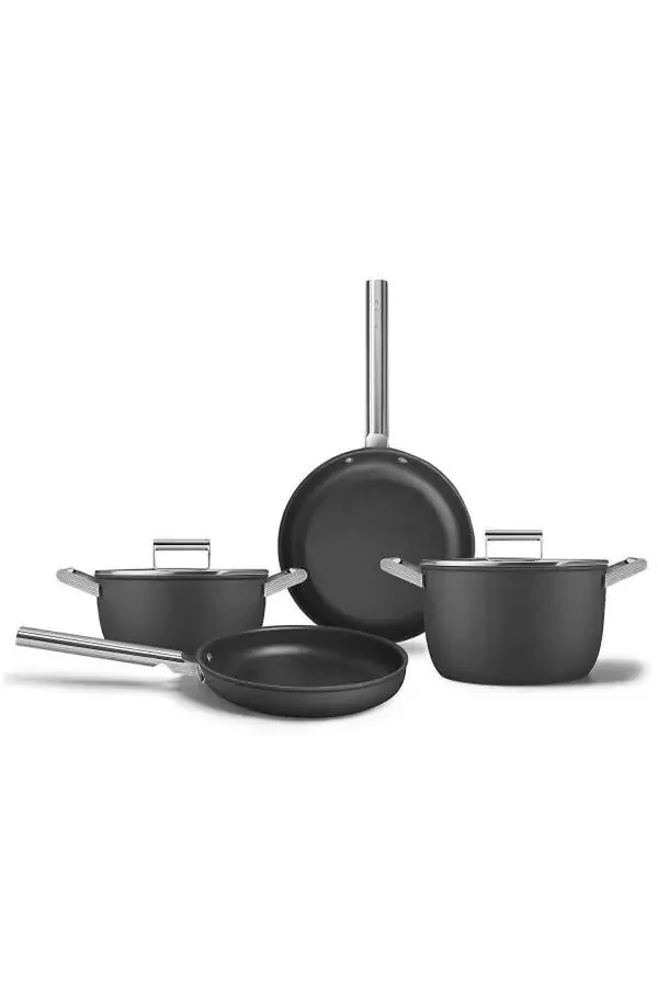 Набор посуды в стиле 50-х Prima Black, 4 предмета - 1