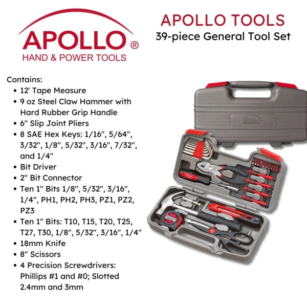 Набор ручных инструментов Apollo Tools DT9706, 39 предметов - 6