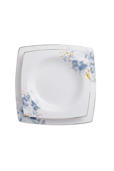 Набор столовой посуды Bone Selection 60 предметов квадратной формы - 8