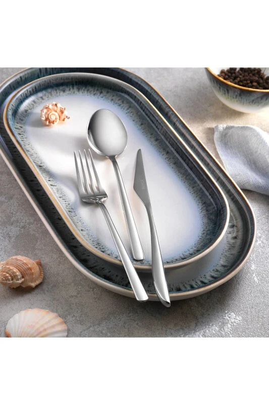 Набор столовых приборов Hamburg 72 предмета - серебряныйgum24 - Schafer