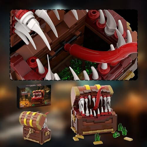 Набор строительных блоков NUTAIN Games Series Mimic Treasure Chest для взрослых и детей (330 шт.) - 4