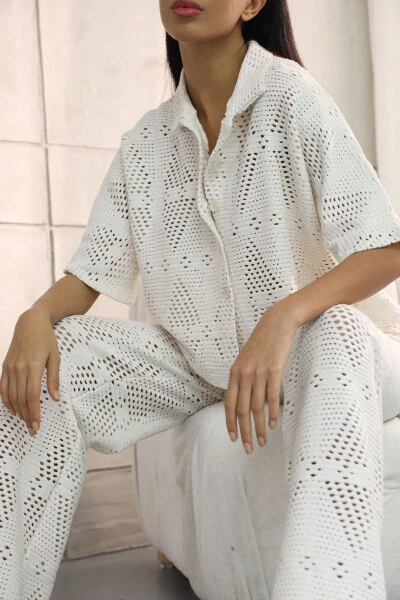 Набор верх и низ с ажурным узором Nino - 6