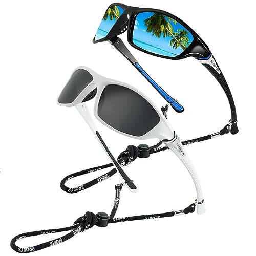 NACHLYNN 2/4/6 Pack Polarized Sport Sunglasses for Men Women Sunglasses Polarized UV Protection for Cycling Fishing Running - 1