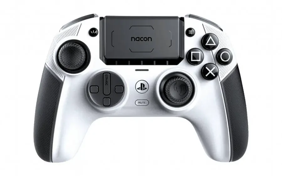 NACON Revolution 5 Pro Officially Licensed PlayStation Wireless Gaming Controller for PS5 / PS4 / PC - Hall Effect, Trigger Stops, Mappable Buttons - White - 9