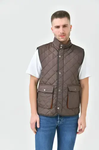 Надувной Жилет Сумка С Карманами-коричневый - 1