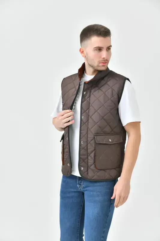 Надувной Жилет Сумка С Карманами-коричневый - 3