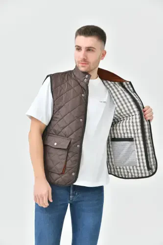 Надувной Жилет Сумка С Карманами-коричневый - 4