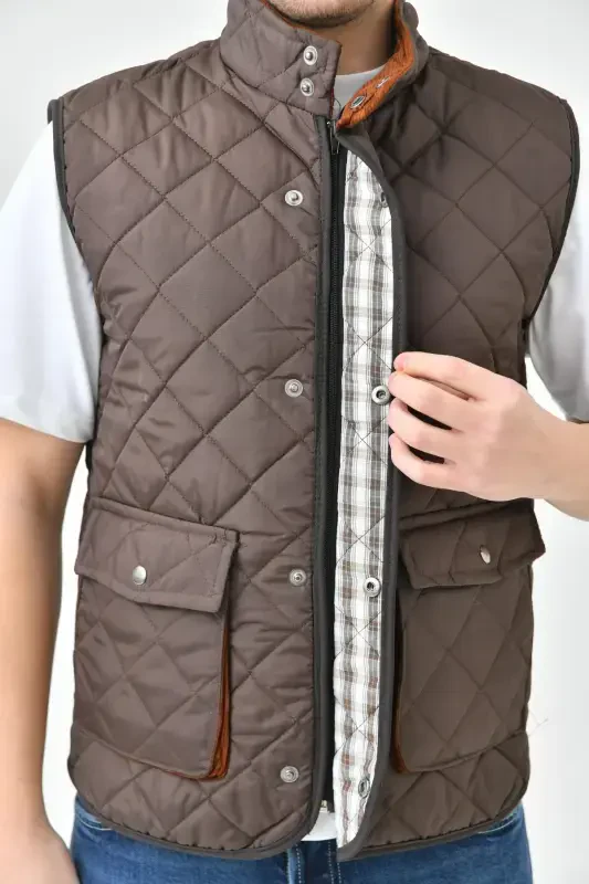 Надувной Жилет Сумка С Карманами-коричневый - 7