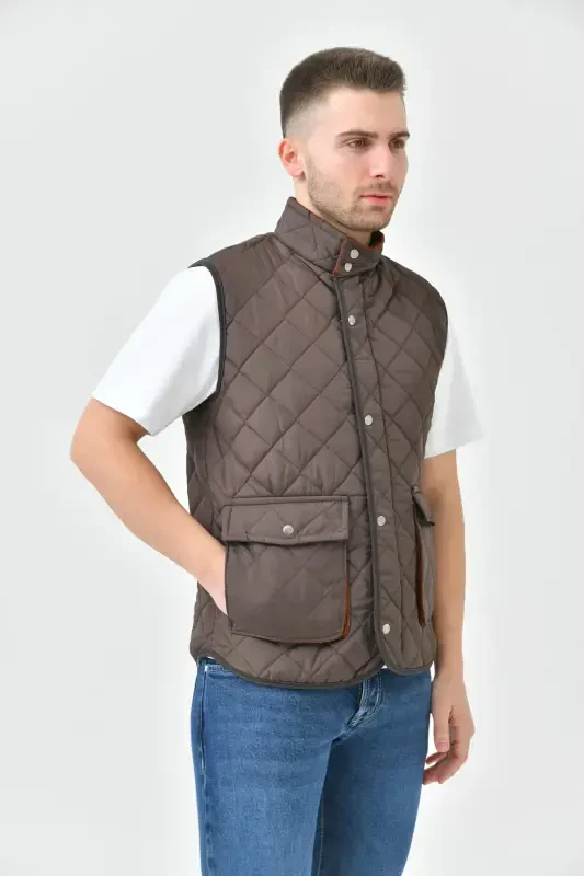 Надувной Жилет Сумка С Карманами-коричневый - 8