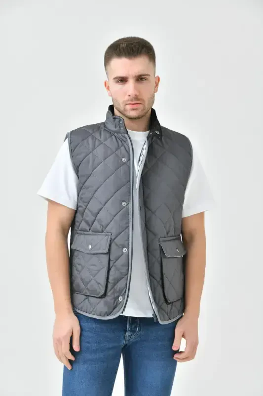 Надувной Жилет Сумка С Карманами-Серый - Modazone