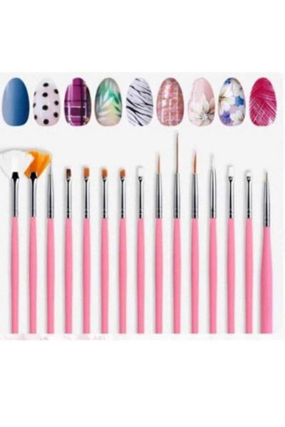 Nail Design Brush Set of 15 - 2