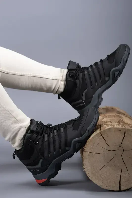 Nalgail Erkak Trekking Bot 001272 Qora Qizil-Qora Qizil - 2