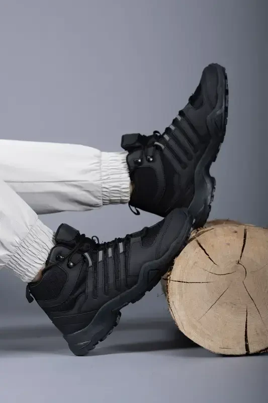 Nalgail Erkak Trekking Bot 001272 Qora Qora-Qora Qora - 3