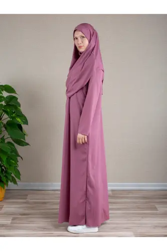 Namaz uchun mo'ljallangan ro'mol va bir qismli namoz libosi Namozlik - GUL QURUSI - DUA' IS (1)