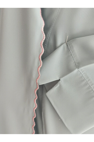 Намазное платье с вышивкой Медины Шелковый халат Свадебное намазное платье - 4