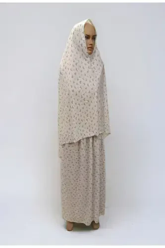 Намазное платье Синий цвет Практичный платок Батал Размер 2 шт-СИНИЙ - SEVA (1)