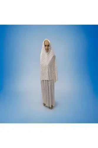 Намазное платье Синий цвет Практичный платок Батал Размер 2 шт-СИНИЙ - 3