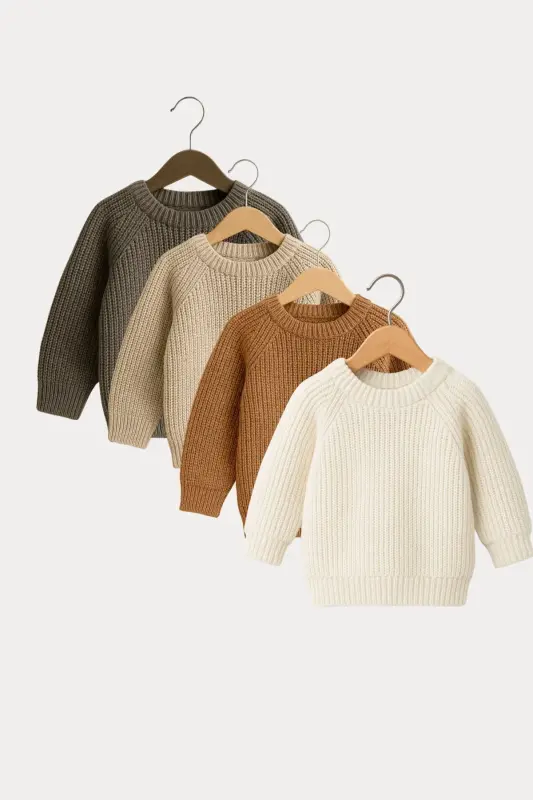 Name Embroidered Unisex Baby-Children's Bicycle Collar Knitted Sweater Baby Gift Personalized Sweater-Embroidered Stone - 6