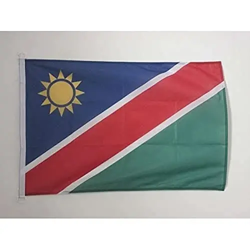 Namibia NAUTICAL Flag 18'' x 12'' - Namibiya bayroqlari 30 x 45 sm. - Qayiq uchun banner 12x18 dyuym - AZ FLAG 