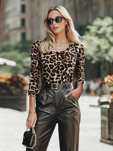 Nandashe ayollar 3/4 yengli gulli tunika ko'ylaklari yozgi kundalik chiroyli bluzkalar toplamlari - 2