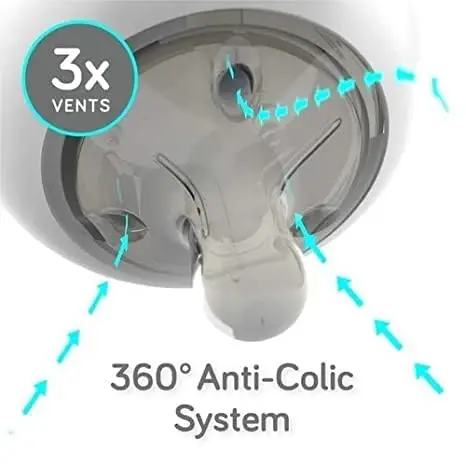 Nanobebe Flexy Silikon Bebek Biberonları, Kolik Önleyici, Doğal His, Çökmeyen Biberon Ucu, Devrilmeyen Stabil Taban, Temizlemesi Kolay - 3'lü Paket, Teal, 270 ml - 3