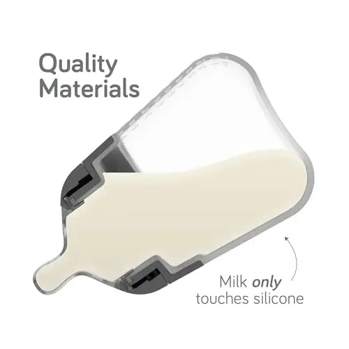 Nanobebe Flexy Silicone Baby Bottle, Anti-Colic, Natural Feel, Non-Collapsing Nipple, Non-Tip Stable Base, Easy to Clean, 3-Pack, Pink, 9oz - 2