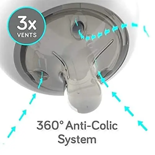 Nanobebe Flexy Silicone Baby Bottle, Anti-Colic, Natural Feel, Non-Collapsing Nipple, Non-Tip Stable Base, Easy to Clean 3-Pack, Pink, 5 oz - 3