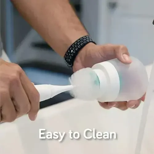 Nanobebe Flexy Silicone Baby Bottle, Anti-Colic, Natural Feel, Non-Collapsing Nipple, Non-Tip Stable Base, Easy to Clean 2-Pack, Grey, 9oz - 5