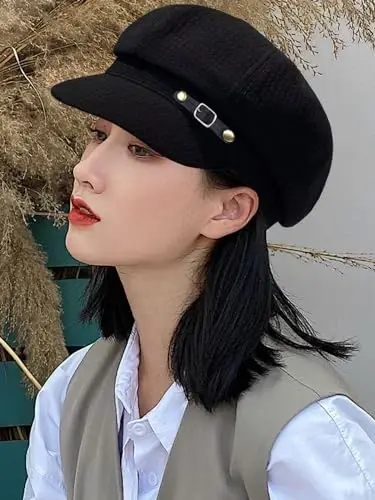 Nanwansu Women Beret Newsboy Hats Classic Autumn Spring Winter Cap - 4