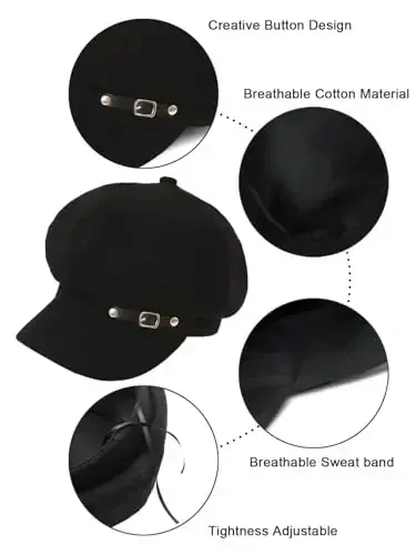 Nanwansu Women Beret Newsboy Hats Classic Autumn Spring Winter Cap - 5