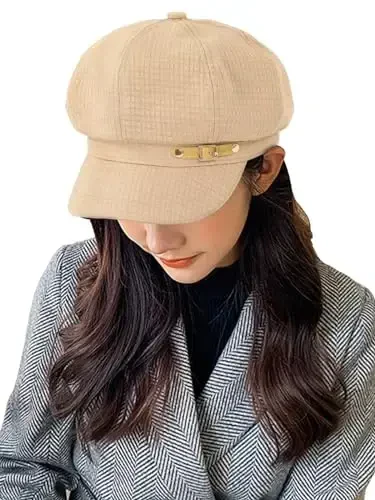 Nanwansu Women Beret Newsboy Hats Classic Autumn Spring Winter Cap - 2