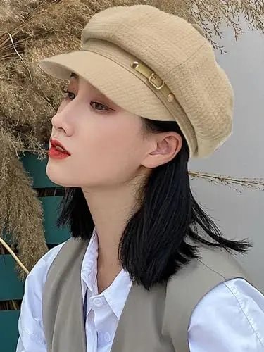 Nanwansu Women Beret Newsboy Hats Classic Autumn Spring Winter Cap - 4