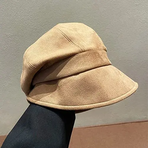 Nanwansu Women Visor Beret Cap Newsboy Hat Lady Baker Hat Cotton Sun Hat - 6