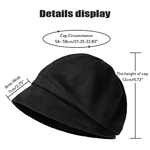 Nanwansu Women Visor Beret Cap Newsboy Hat Lady Baker Hat Cotton Sun Hat - Modazone (1)