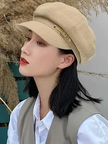 Nanwansu Women Beret Newsboy Hats Classic Autumn Spring Winter Cap - 4