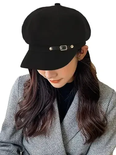 Nanwansu Women Beret Newsboy Hats Classic Autumn Spring Winter Cap - 3