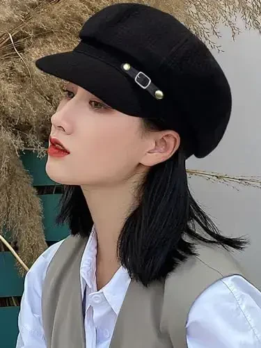 Nanwansu Women Beret Newsboy Hats Classic Autumn Spring Winter Cap - 4