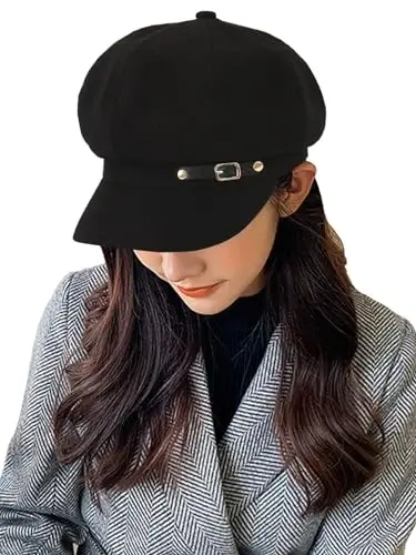 Nanwansu Women Beret Newsboy Hats Classic Autumn Spring Winter Cap - 3