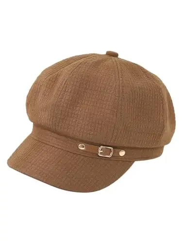 Nanwansu Women Beret Newsboy Hats Classic Autumn Spring Winter Cap - 1
