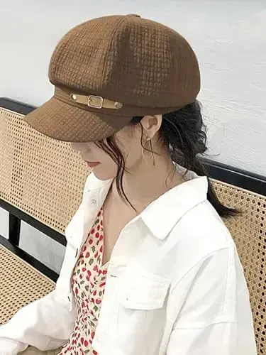 Nanwansu Women Beret Newsboy Hats Classic Autumn Spring Winter Cap - 3