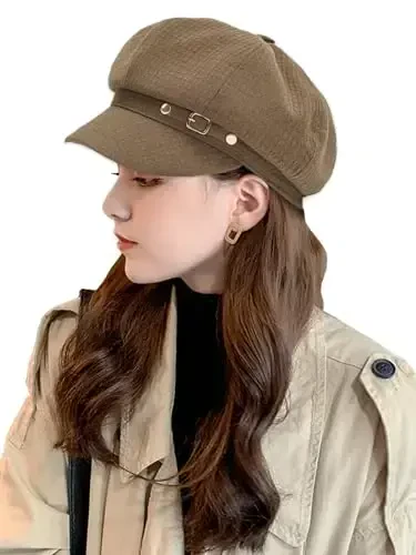 Nanwansu Women Beret Newsboy Hats Classic Autumn Spring Winter Cap - 4